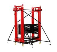 Tour d'échafaudage pliable robuste pour la construction et la décoration de la maison, plate-forme d'échafaudage d'escalade portable pour un soutien et une efficacité fiables