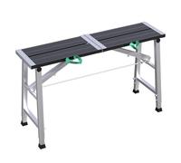 Tour d'échafaudage professionnel en aluminium Hauteur réglable Antidérapant Marchepied pliable en acier galvanisé durable Plateforme de travail 180 cm pour un accès sûr