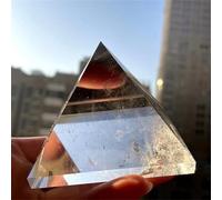 Tour d'énergie cristalline de Quartz Transparent Naturel Aura Décoration de Pierre de Pierre précieuse minérale (36-40 mm)