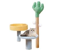 Tour d'escalade pour chat, maison de jeu, centre d'activités amovible, support d'escalade interactif avec place, arbres à chat, balles pour chats domestiques