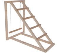 Tour d'escalade pour poules - KERBL - 85 x 55 x 76 cm - Avec balançoire - Echelle robuste