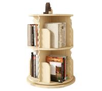 Tour d'étagère rotative à 360° - Bibliothèque ronde, 2/3/4/6 couches, étagère de rangement stable et rotative pour la maison et le bureau, design peu encombrant.