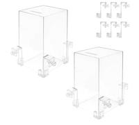 Tour d'observation d'aquarium à pression négative - Décoration d'aquarium magique suspendue avec recharge automatique, entretien du niveau d'eau froide et élévateur de poisson (2 pièces)