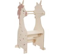 Tour d'observation licorne - Bois - 40 x 40 x 100 cm