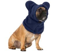 Tour d'oreille réglable pour chien, capuche antibruit et apaisant avec cache-oreilles pour soulager l'anxiété, chapeau d'hiver coupe-vent pour chiens de petite, moyenne et grande taille (violet, S)