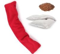 FISHTEC - Tour de Cou Micro Ondes - Déhoussable et Lavable - Coussin Chauffant Graines de Lin et Lavande - Usage Chaud Froid - Pour Douleur Cervicales, Cou, Nuque, Epaules, Corps - Matière Polaire
