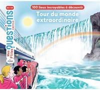 Tour du monde extraordinaire - 100 lieux incroyables à découvrir - Stéphane Frattini - Milan Eds - cartonné - Document jeunesse