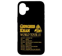 Tour du Monde : Gengis Khan - Empire Historique Mongol Coque pour iPhone 16 Plus