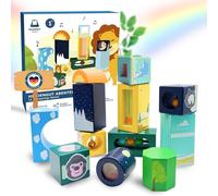 Tour du Monde' Sound Blocks for Babies from 1 Year-Quality Wooden Building Blocks-Montessori Educational Toy for Girls & Boys from 1 Year