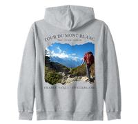 Tour du Mont Blanc Grandes Randonnées d'europe Femme Homme Sweat à Capuche