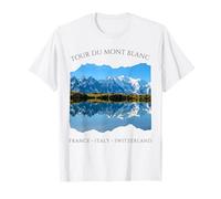 Tour du Mont Blanc Grandes Randonnées d'europe Hommes Femmes T-Shirt