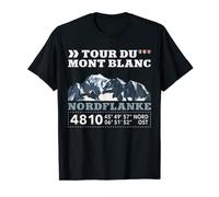Tour Du Mont Blanc Montblanc Berg Randonnée TMB Finish T-Shirt