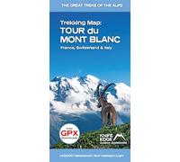 Tour du Mont Blanc Trekking Map: The Great Treks of the Alps