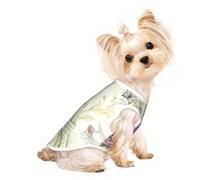 Tour Eiffel 1 imprimé Vêtements pour chiens de petite taille T-shirts respirants pour chiots chatons pour animaux de compagnie chiens chats