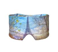 Tour Eiffel 1 ombre à paupières confortable, cache-oreilles de sommeil, bandeau chaud et design double face peuvent tous être utilisés. Convient pour la méditation et le yoga.