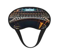 Tour Eiffel de Paris - Masque pour les yeux - Bloque la lumière - Aide à la sieste - Pour les voyages, l'insomnie, le camping