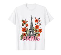 Tour Eiffel Fleurs de Cerisier Paris T-Shirt