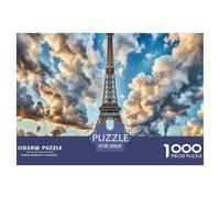 Tour Eiffel, France 1000 Pièces Puzzle bâtiment, Parfait pour Les Amateurs De Puzzles, Cadeau, Jouet pour Enfant,Qualité Premium 38x26cm/1000pcs