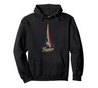 Tour Eiffel France Drapeau Français Vintage Heritage Souvenir Sweat à Capuche