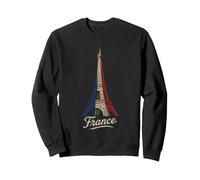 Tour Eiffel France Drapeau Français Vintage Heritage Souvenir Sweatshirt