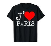 Tour Eiffel J'adore Paris T-Shirt Graphique avec Valeur