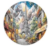 Tour Eiffel Jigsaw Puzzle Jeu De Famille 1000 Pièces Colombe de la Paix Puzzle Décoration De La Maison Divertissement Créatif Aux Adultes Et Enfants 1000pcs (67.5x67.5cm)