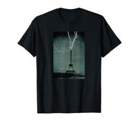 Tour Eiffel Lightning Strike 1902 - Art Photo Vintage NOAA T-Shirt