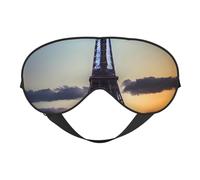Tour Eiffel - Masque confortable pour les yeux - Sangle réglable - Pour la sieste, le voyage, le camping, le yoga