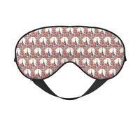 Tour Eiffel - Masque pour les yeux - Motif fleurs roses - Pour voyage, bureau, avion - Nuit - Sommeil - Sangle réglable