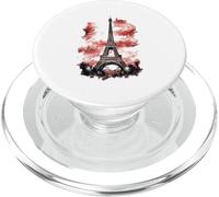 Tour Eiffel Paris Aquarelle Skyline Art Design PopSockets PopGrip pour MagSafe
