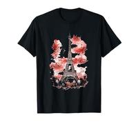 Tour Eiffel Paris Aquarelle Skyline Art Design T-Shirt
