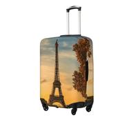 Tour Eiffel Paris Automne Imprimer Valise Housse de Protection Personnalisée pour Voyage et Affaires, Noir , M