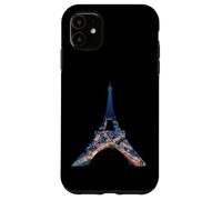 Tour Eiffel Paris France Nuit Paysage urbain Oeuvre d'art Coque pour iPhone 11