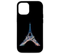 Tour Eiffel Paris France Nuit Paysage urbain Oeuvre d'art Coque pour iPhone 12/12 Pro