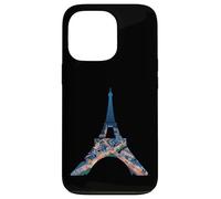 Tour Eiffel Paris France Nuit Paysage urbain Oeuvre d'art Coque pour iPhone 13 Pro