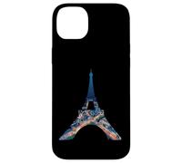 Tour Eiffel Paris France Nuit Paysage urbain Oeuvre d'art Coque pour iPhone 14 Plus