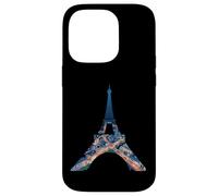 Tour Eiffel Paris France Nuit Paysage urbain Oeuvre d'art Coque pour iPhone 14 Pro