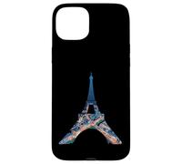 Tour Eiffel Paris France Nuit Paysage urbain Oeuvre d'art Coque pour iPhone 15 Plus