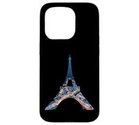 Tour Eiffel Paris France Nuit Paysage urbain Oeuvre d'art Coque pour iPhone 15 Pro