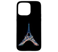 Tour Eiffel Paris France Nuit Paysage urbain Oeuvre d'art Coque pour iPhone 15 Pro Max
