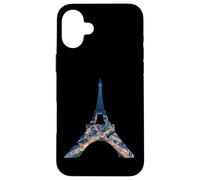 Tour Eiffel Paris France Nuit Paysage urbain Oeuvre d'art Coque pour iPhone 16 Plus