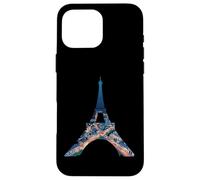 Tour Eiffel Paris France Nuit Paysage urbain Oeuvre d'art Coque pour iPhone 16 Pro Max