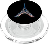 Tour Eiffel Paris France Nuit Paysage urbain Oeuvre d'art PopSockets PopGrip pour MagSafe
