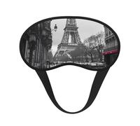 Tour Eiffel Paris Street Masque de sommeil occultant rouge - Masque pour les yeux doux et réglable pour bloquer complètement la lumière, sommeil profond, voyage et relaxation