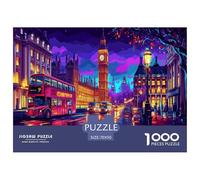 Tour Eiffel Puzzle 1000 Pieces Cadeau Unique intéressant Jeu Éduchatif Défi Jouet À De Qualité Supérieure Peinture Art pour Adultes Et Enfants 70x50cm/1000pcs