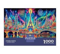 Tour Eiffel Puzzle 1000 Pièces Educa Jouet Divertissement Créatif Décoration Intérieure intéressant Jeu Éducatif Challenge Toy Adultes Et Enfants À Partir De 14 Ans 38x26cm/1000pcs