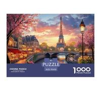Tour Eiffel Puzzle 1000 Pièces Educa Jouet en Bois Cadeau Unique De l'art De La DécoRation intéressant Jeu Éduchatif Challenge Toy Adultes Et Enfants À Partir De 14 Ans 70x50cm/1000pcs