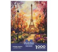 Tour Eiffel Puzzle 1000 Pièces Educa Jouet en Bois Cadeau Unique De l'art De La DécoRation Jeu Éduchatif Challenge Toy Adultes Et Enfants À Partir De 14 Ans 70x50cm/1000pcs