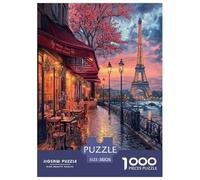 Tour Eiffel Puzzles 1000 Pièces Cadeau Unique Art Jeu Éduchatif Défi Jouet À De Qualité Supérieure Peinture Art pour Adultes Et Enfants 38x26cm/1000pcs