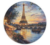 Tour Eiffel Puzzles Jeu De Puzzle Activités Familiales Stimulantes 1000 Pièces The Iron Lady Casse-tête Qualité Premium pour Adultes ET Enffourmis 1000pcs (67.5x67.5cm)